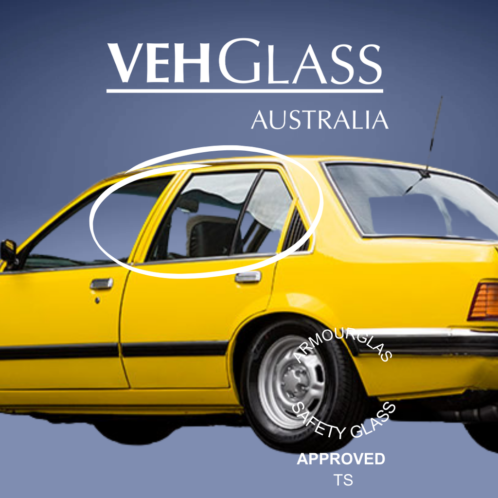 Holden Commodore VB VC VH VK VL Commodore Sedan Left Rear Door Clear Glass Panel