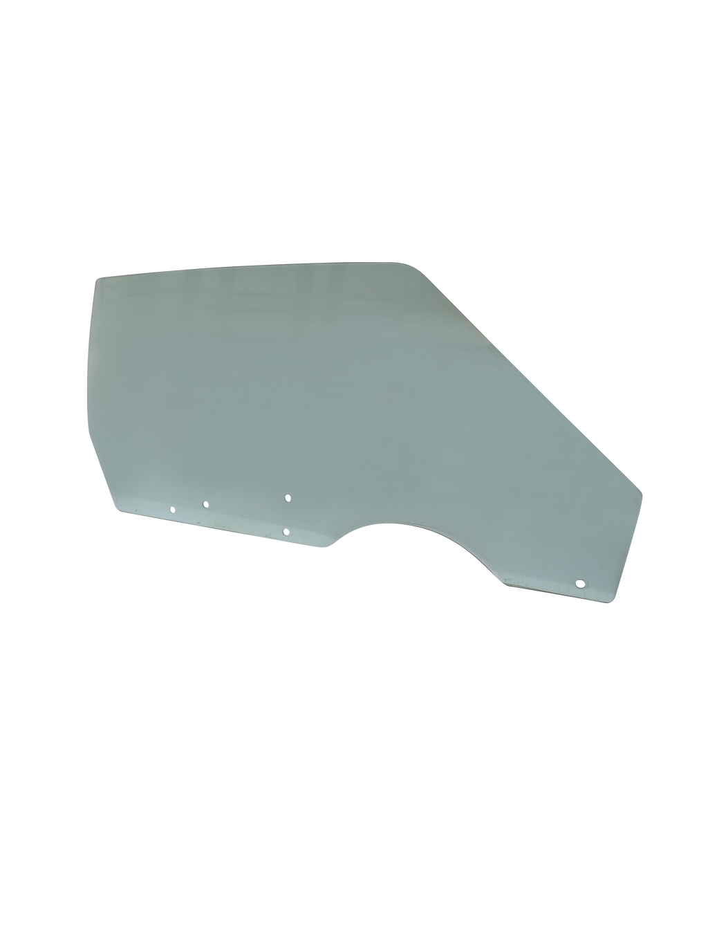 Ford Coupe XA XB XC Right Front Door Glass Panel, Green.