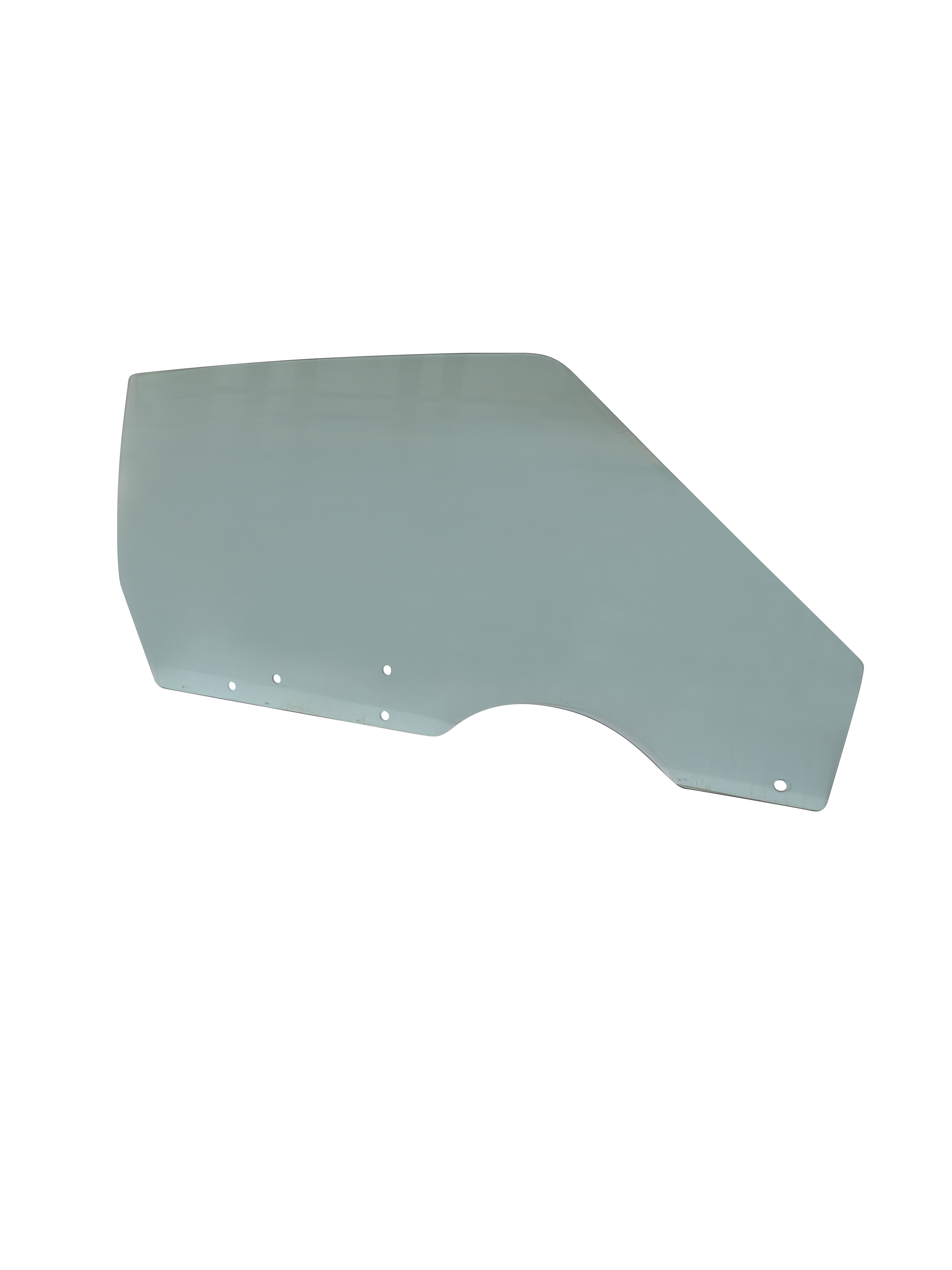 Ford Coupe XA XB XC Right Front Door Glass Panel, Green.
