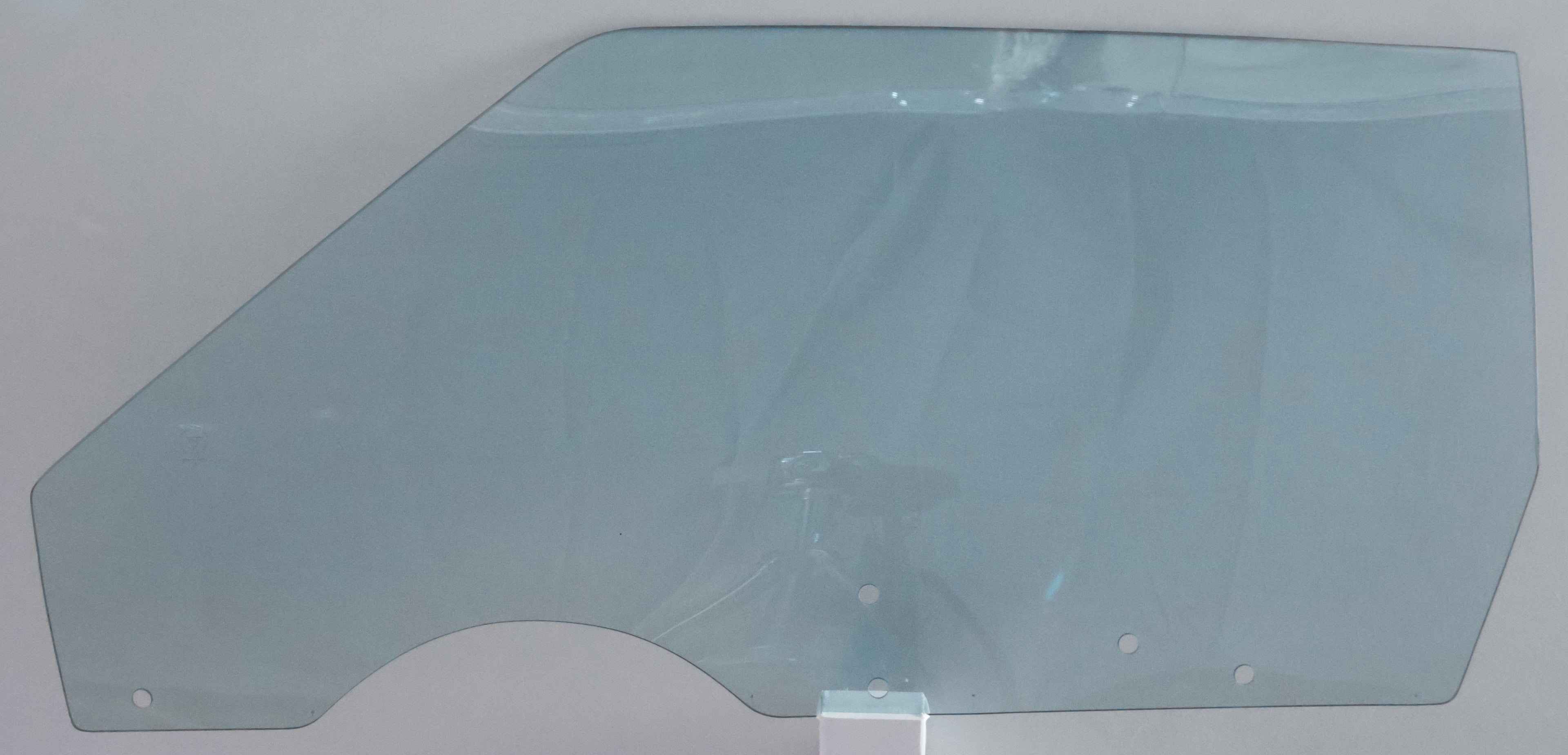 Ford Coupe XA XB XC Left Front Door Glass Panel, Green.