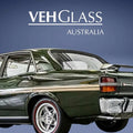 FORD XW XY SEDAN LEFT REAR DOOR GLASS PANEL - CLEAR