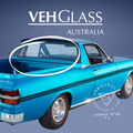 Ford XR XT XW XY Ute Rear Screen Flat Clear Glass Panel