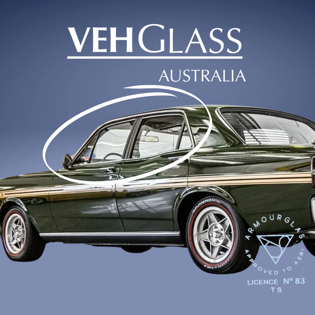 Ford XW XY 1969-1971 Side and Rear Clear Glass Panel Set ARMOURGLAS - Clear 9pc Set